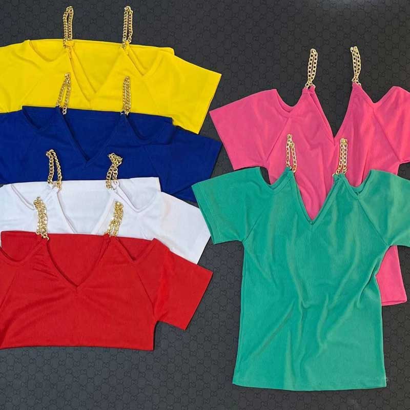 کراپ سرشانه زنجیر (پک 5 عددی)