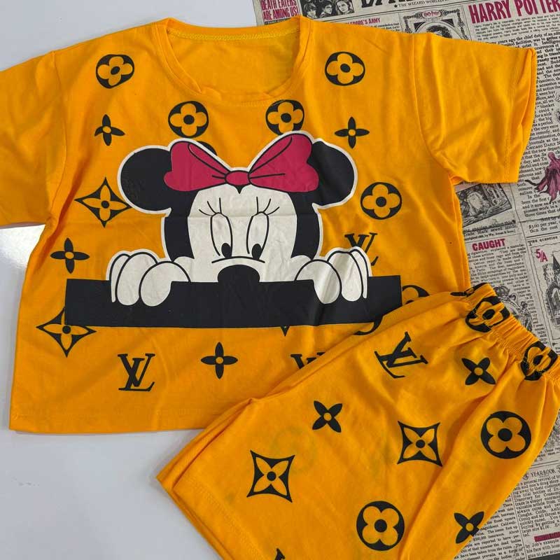 کراپ شلوارک میکی (پک 6 عددی)