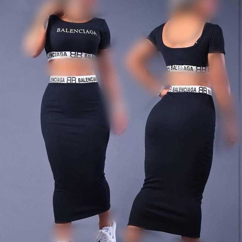 ست نیم تنه و دامن بالنسیاگا (پک 5 عددی)