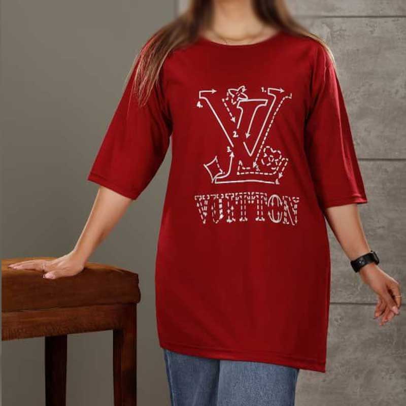 تیشرت خیلی قواره دار LV (پک 6 عددی)