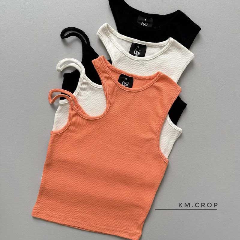 کراپ یقه رومی یه طرف بندی (پک 6 عددی)