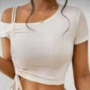 کراپ یقه رومی جلو گت (پک 6 عددی)