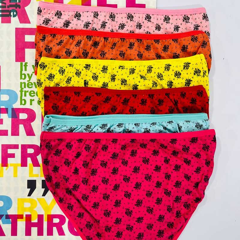 شورت نخی چاپدار (پک 12 عددی)