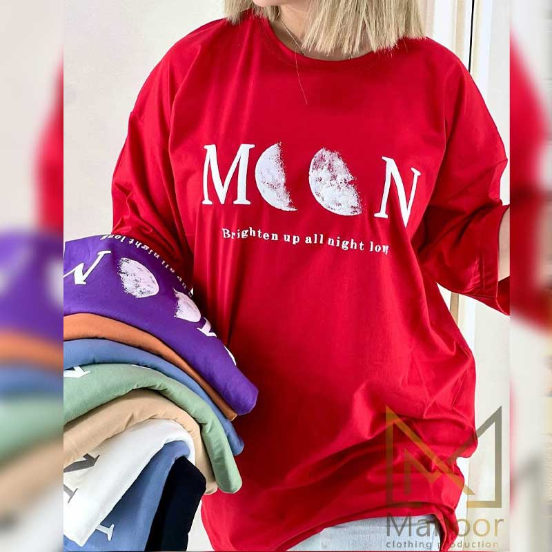 لانگ  استین ۳ ربع چاپ MOON (پک 7 عددی)