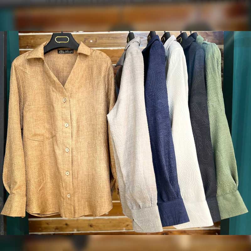 شومیز مانتوی یقه هفت (پک 6 عددی)