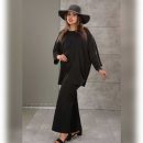 دوتیکه مانتو و شلوار پانچ سایز بزرگ ( پک 4 عددی)
