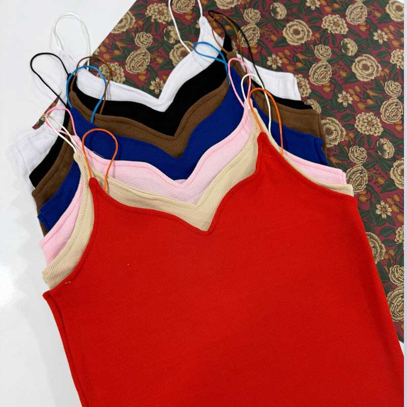 تاپ بند ماکارونی یقه دلبر (پک 7 عددی)