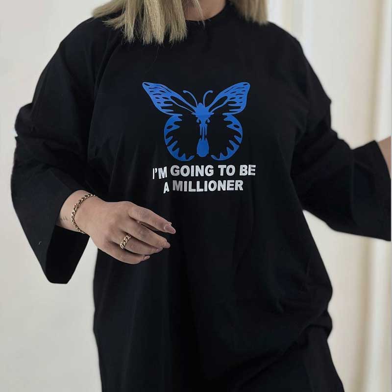 تیشرت لانگ باکسی (پک 5 عددی)