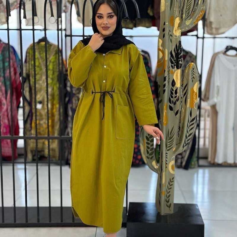 کفتان دکمه دار تک جیب کمربندی (پک 4 عددی)