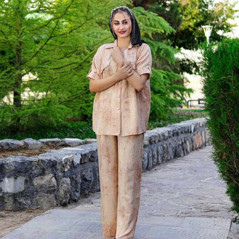 ست مانتو شلوار [کمری جدا و دکمه و زیپ‌خور]  (پک 7 عددی)