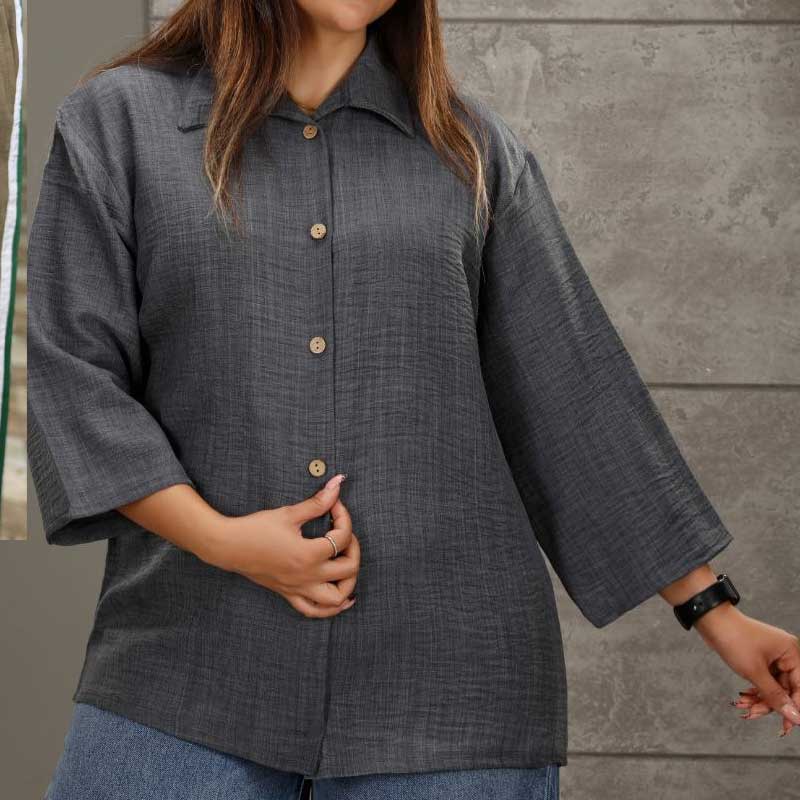 مانتو شومیز سوفیا جلوباز  (پک 10 عددی)