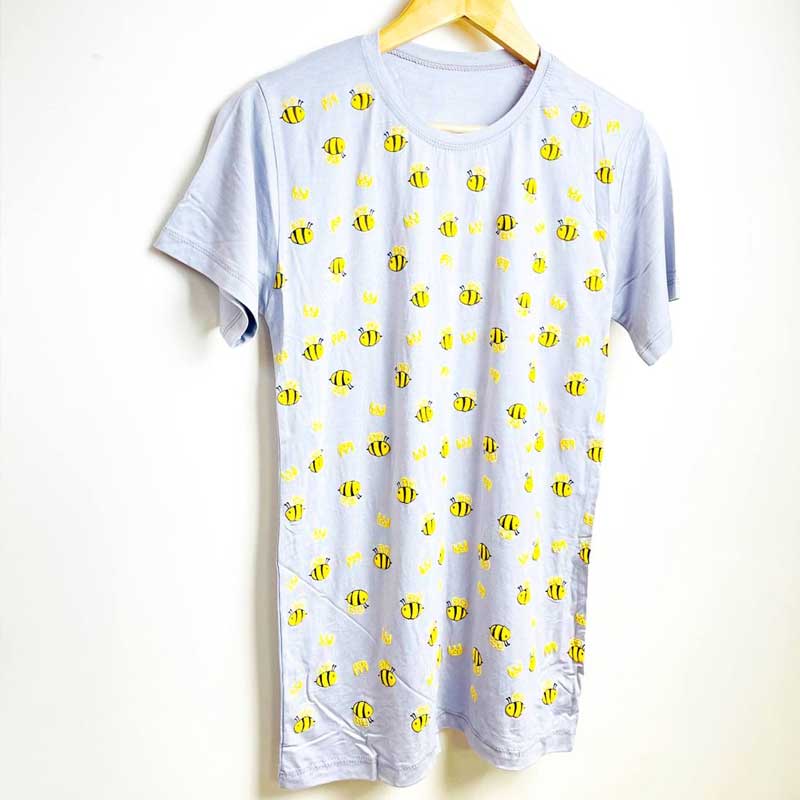 تیشرت چاپ پفکی زنبور (پک 6 عددی)