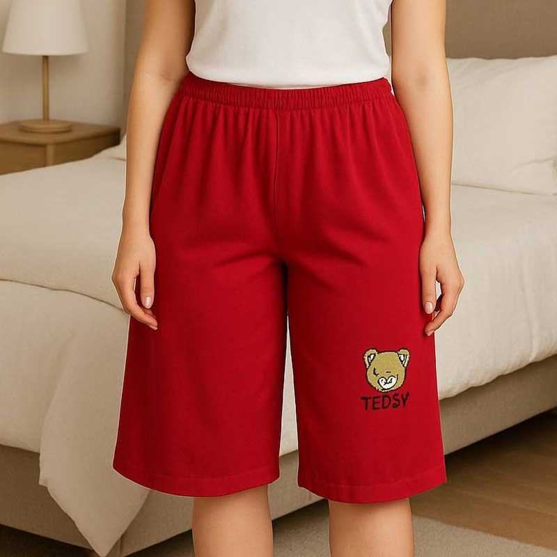 شلوارک قواره دار(چاپ تدی ) (پک 6 عددی)