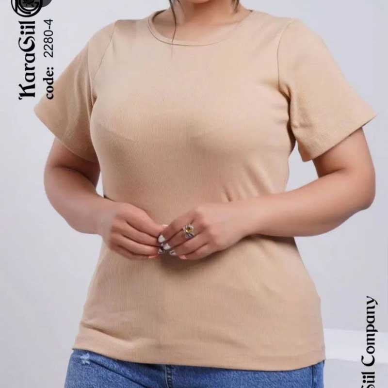 تیشرت نیم آستین(ساده ) (پک 6 عددی)