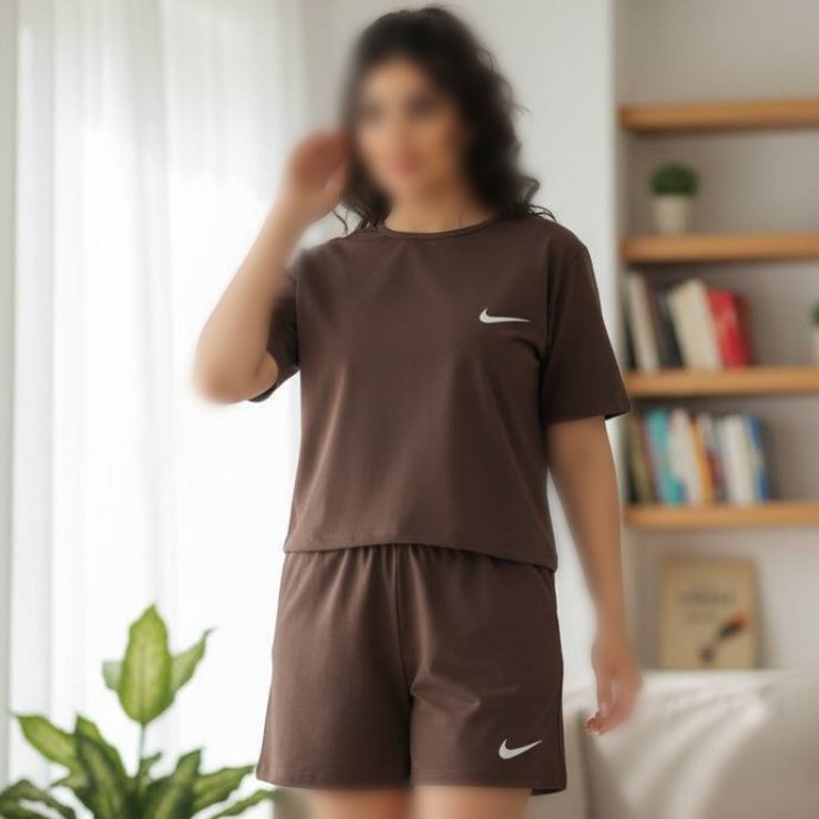 ست کراپ و شورتک نایک (پک 6 عددی)