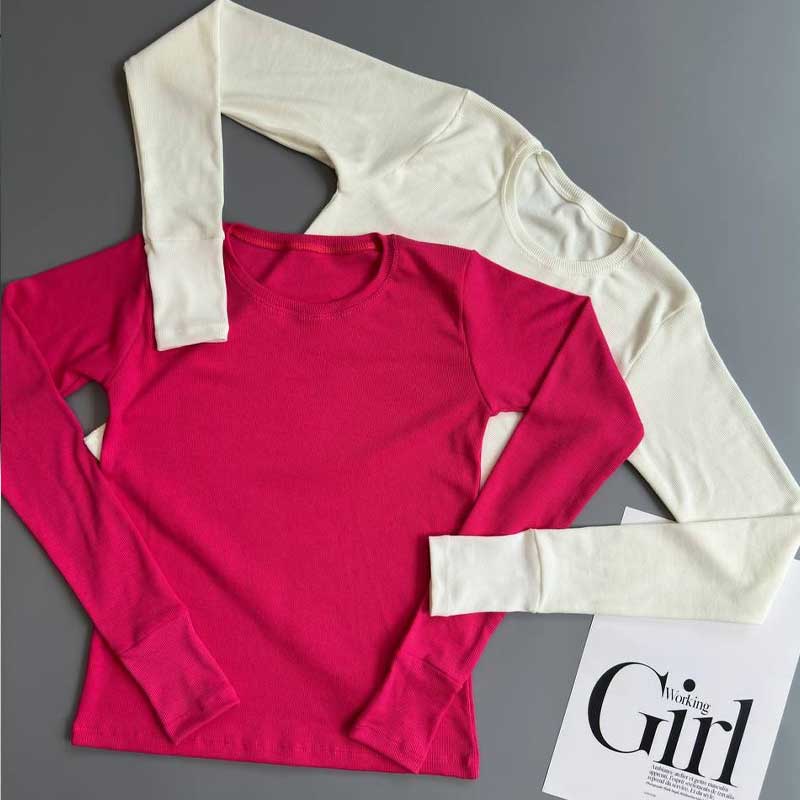 بلوز بیسیک یقه گرد فینگر (پک 6 عددی)