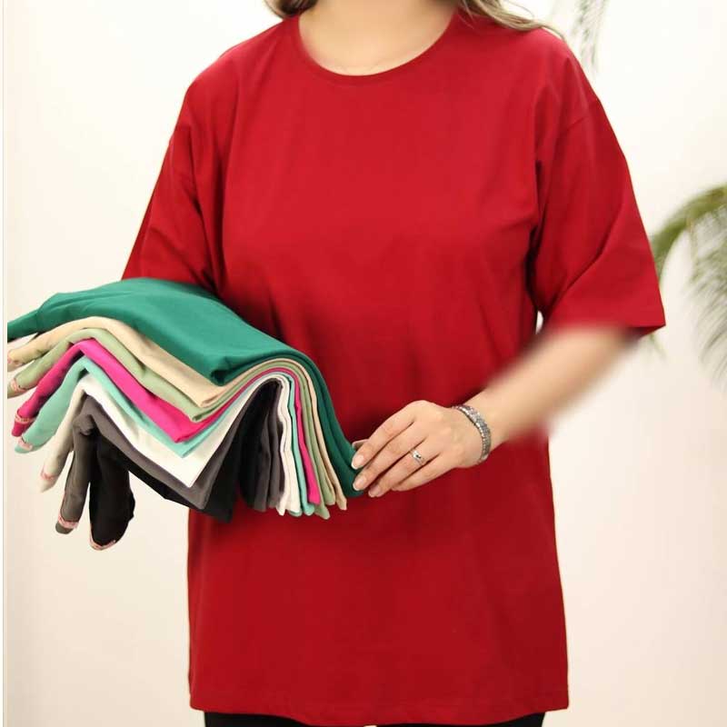 تیشرت قواره دار بیسیک (پک 4 عددی)