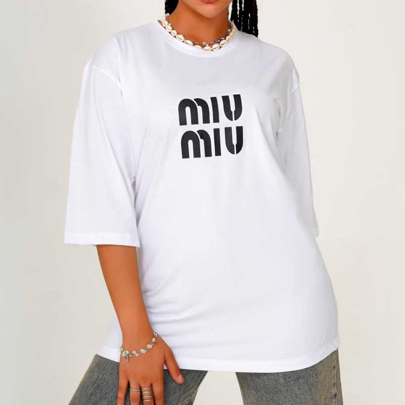 تیشرت لانگ لش miumiu (پک 6 عددی)