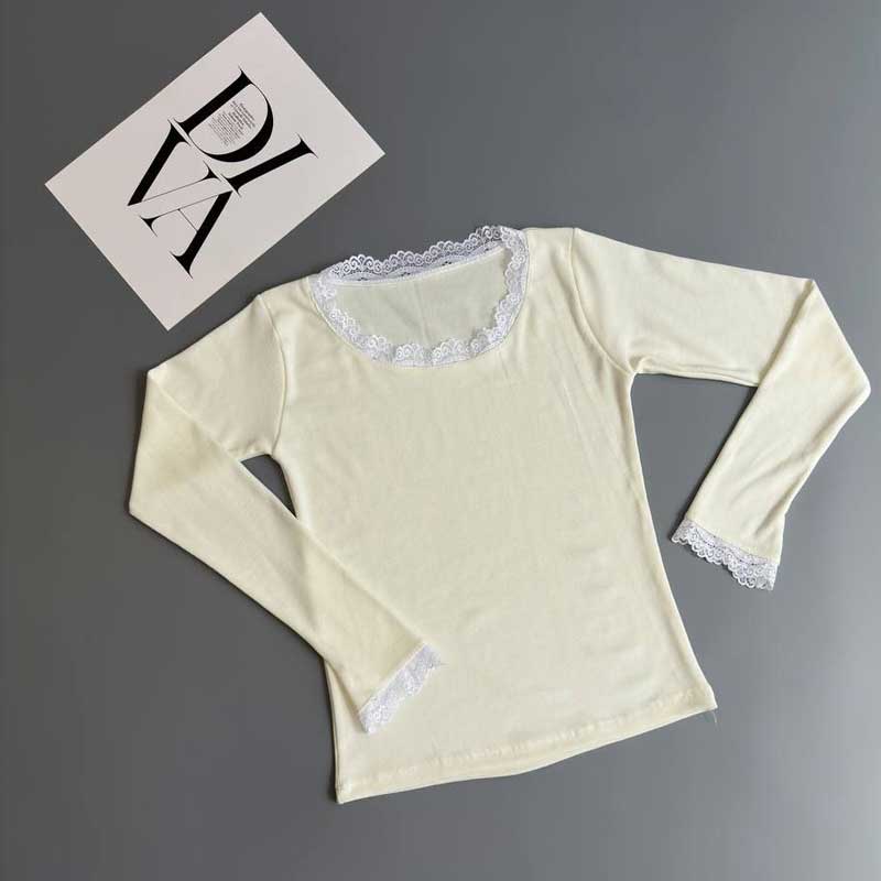 بلوز یقه گرد گیپور (پک 6 عددی)