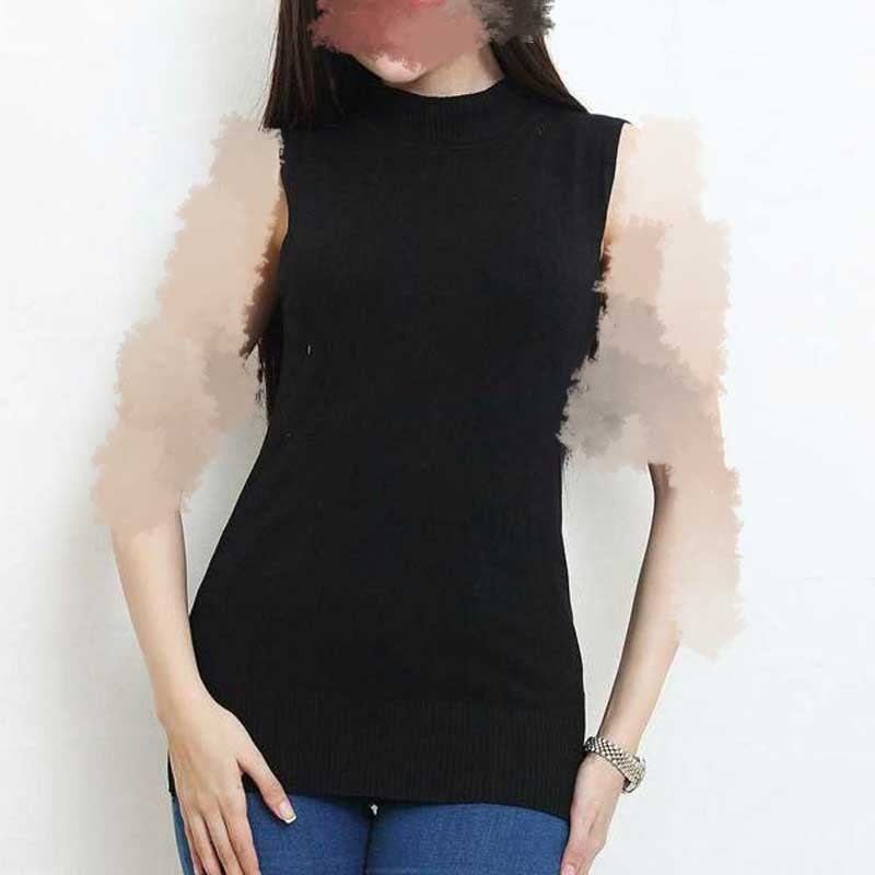 تاپ بیسیک یقه ۵ سانت (پک 4 عددی)