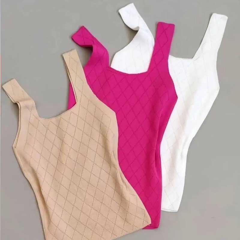 تاپ بافت یقه لوزی ( پک 7 عددی)