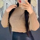 کراپ بافت فندقی (پک 7 عددی)