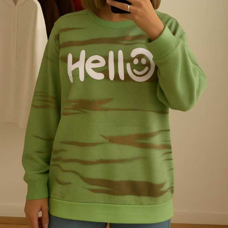 بلوز آستین دار هلو ( پک 6 عددی)