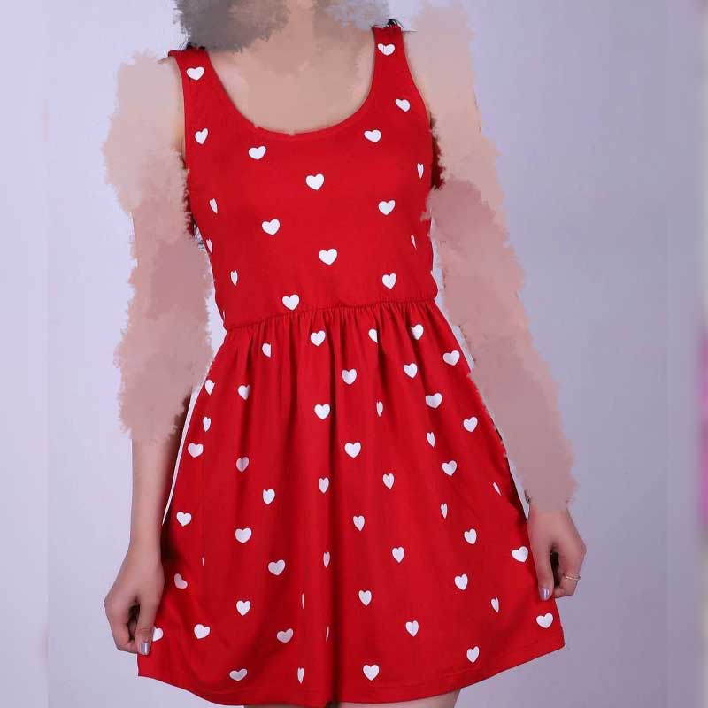 سارافون عروسکی چاپ قلب (پک 5 عددی)