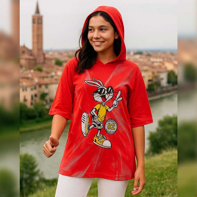 لانگ کلاهدار اسپرت خرگوش ( پک 6 عددی)