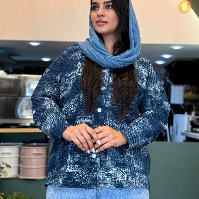 شومیز مانتویی پاییزه یقه v (پک 5 عددی)