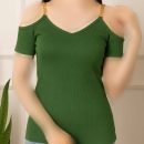 تیشرت سرشانه زنجیری (پک 6 عددی)