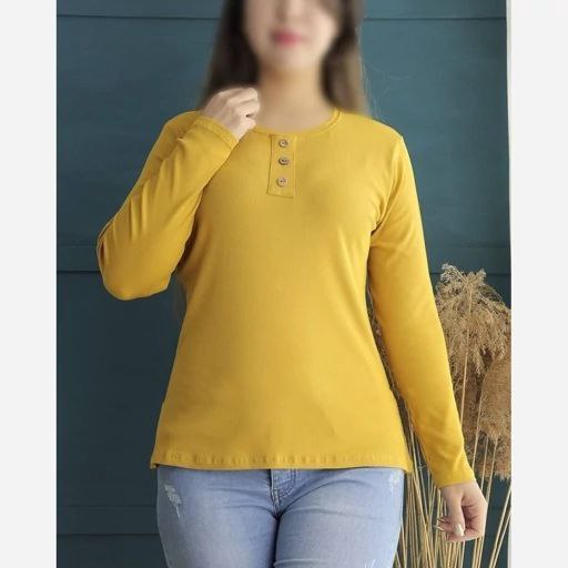 بلوز آستین بلند یقه ۳دکمه عمده (پک 6 عددی)