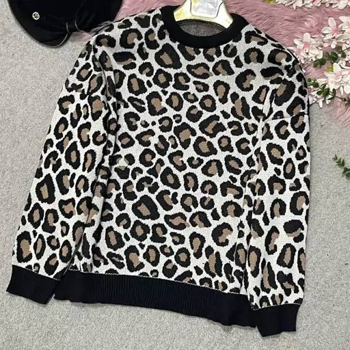 بلوز بافت پلنگی قواره دار عمده (پک 6 عددی)