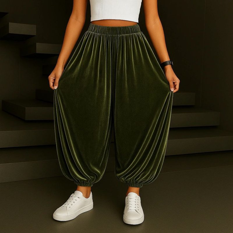 شلوار جاگر مخمل اینه ای عمده (پک 6 عددی)