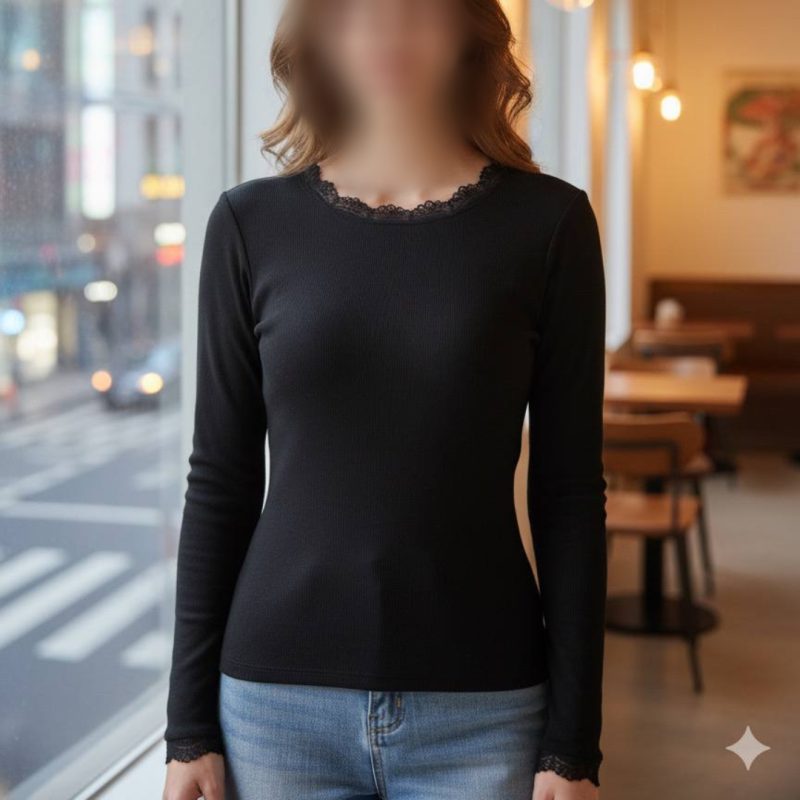 بلوز یقه دلبری گیپور عمده (پک 6 عددی)