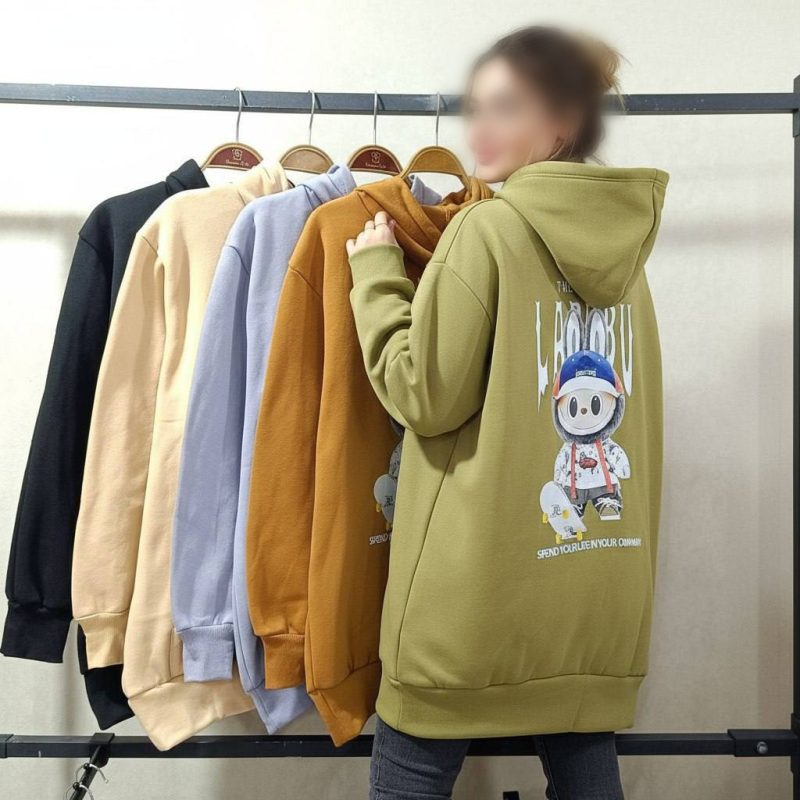 هودی قواره داره پشت چاپ لبوبو (پک 5 عددی)