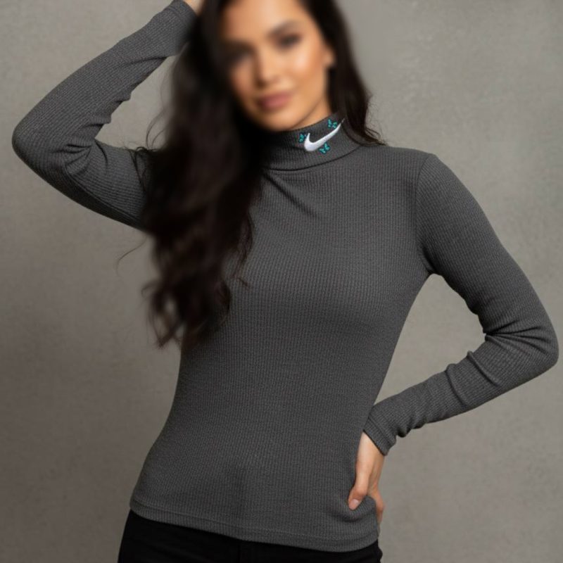 بلوز یقه اسکی گلدوزی نایک عمده (پک 6 عددی)