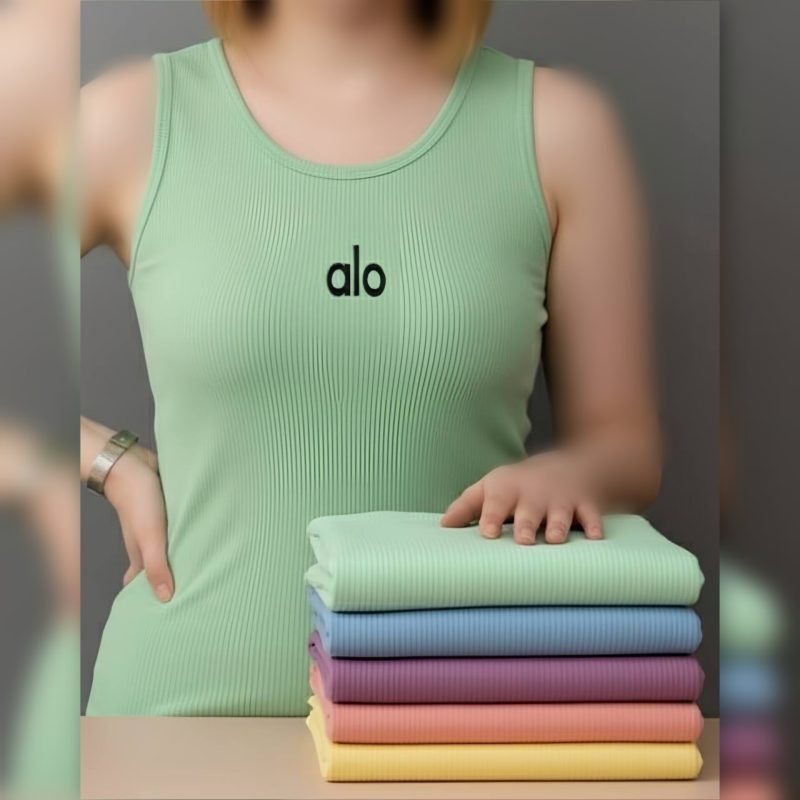 کراپ زنانه بیسیک چاپ alo‌ عمده (پک 6 عددی)
