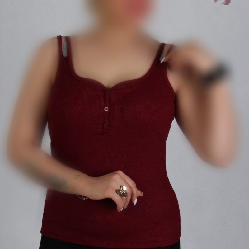 تاپ ۴ بندی دکمه دار عمده (پک 6 عددی)