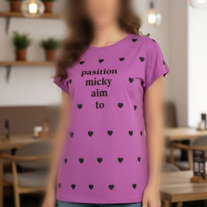 تاپ سرخود چاپ دار عمده (پک 6 عددی)