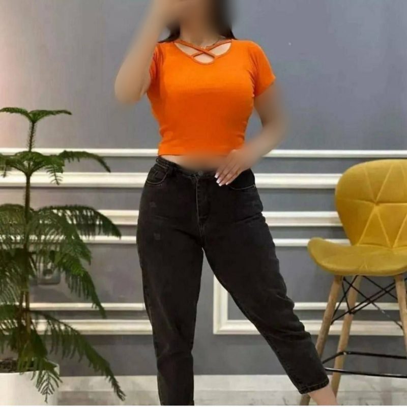 کراپ یقه ضبدری عمده (پک 6 عددی)