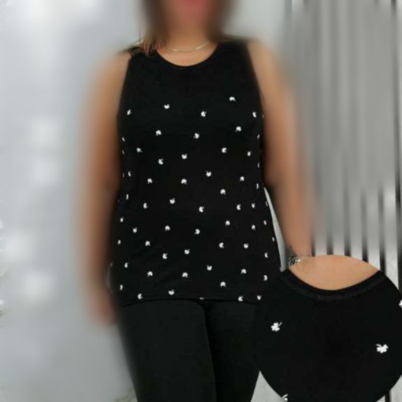 تاپ حلقه ای چاپ دار عمده (پک 6 عددی)