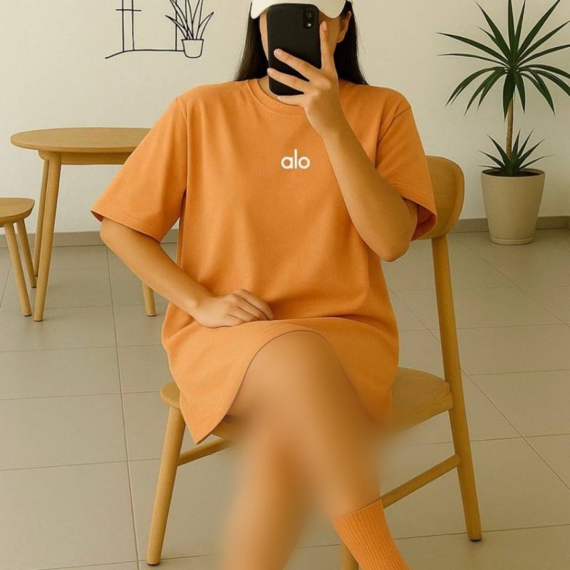 ️تیشرت باکسی چاپ alo عمده (پک 6 عددی)