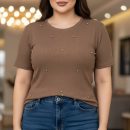 تیشرت بیسیک مرواریدی  عمده (پک 5 عددی)