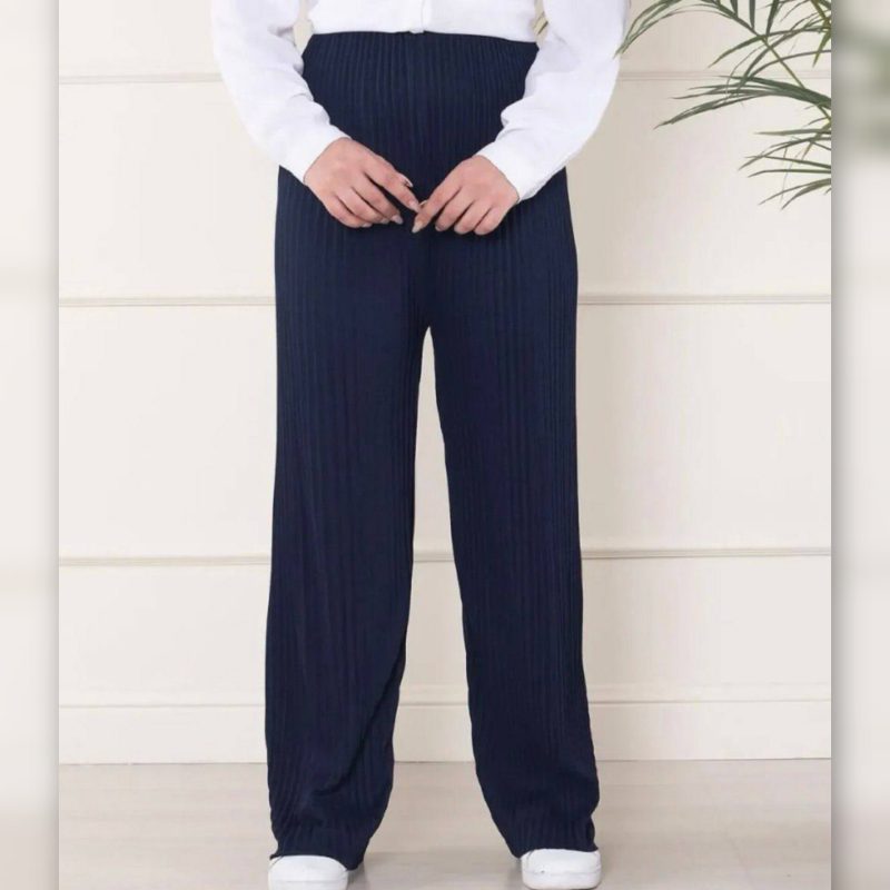 ️شلوار دامنی کمر کش ریلی عمده (پک 6 عددی)️