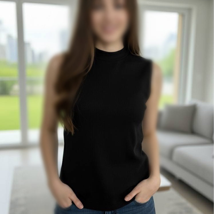 ️تاپ کتی یقه سه سانت عمده (پک 6 عددی)