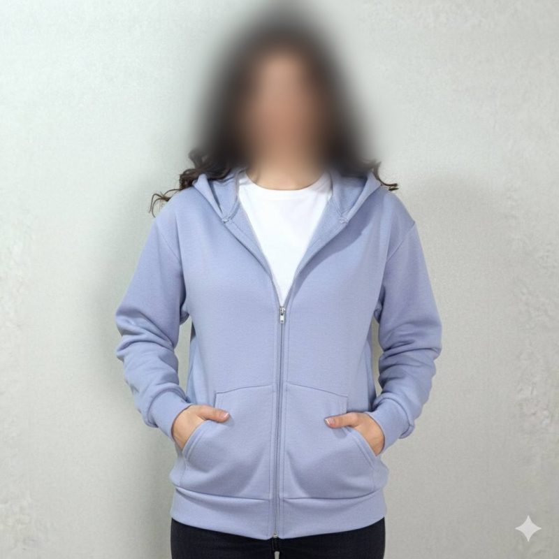 ️سوییشرت کلاهدار جلو زیپ عمده (پک 6 عددی)