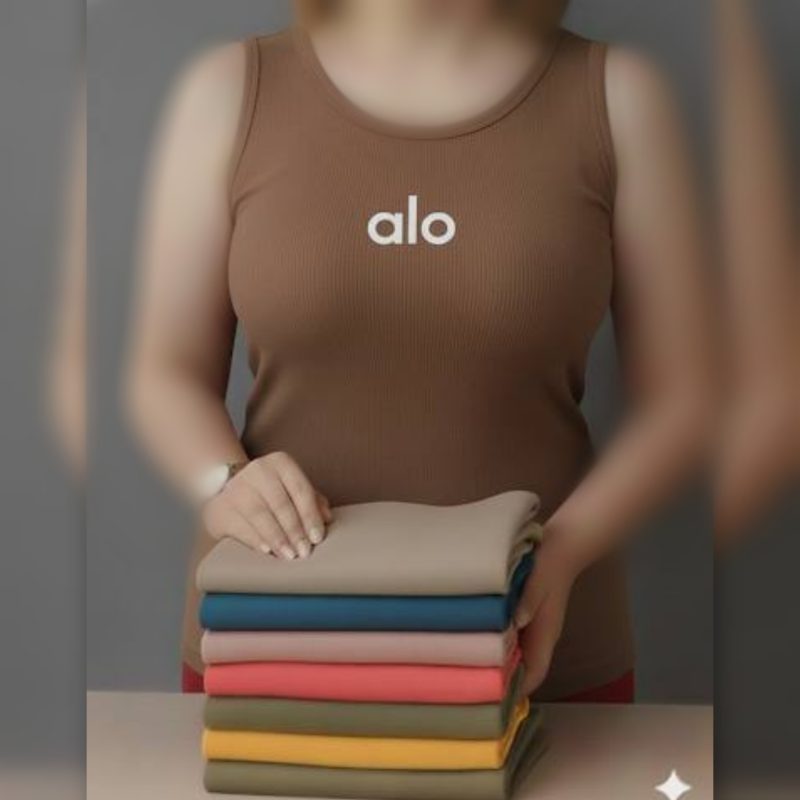 ️تاپ حلقه ای چاپ alo عمده (پک 5 عددی)️