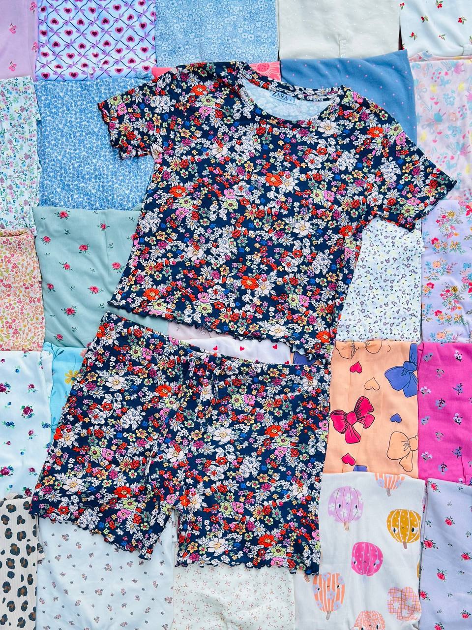 ست کراپ و شورتک zara عمده (پک 6 عددی) - Image 6