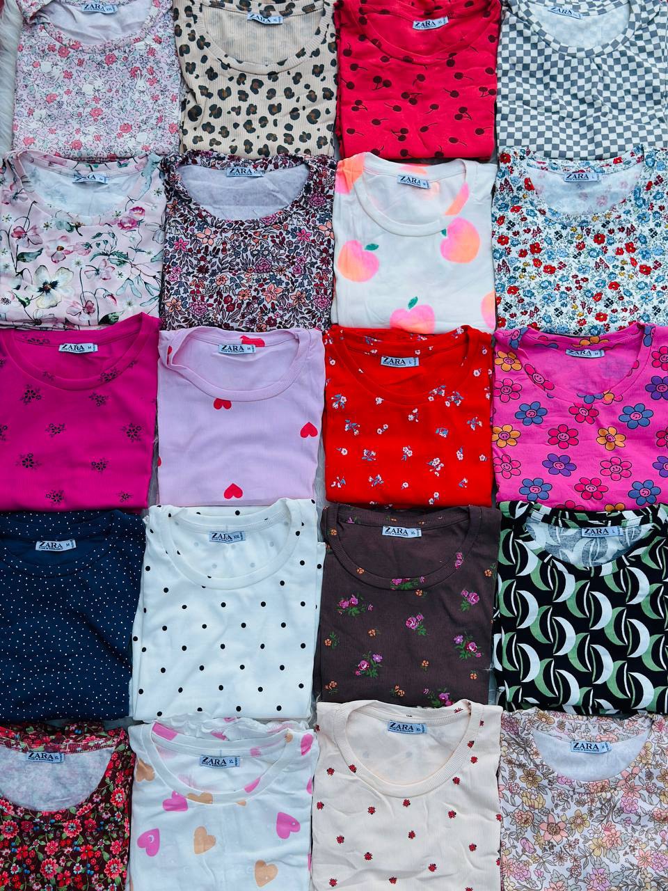 ست کراپ و شورتک zara عمده (پک 6 عددی) - Image 9